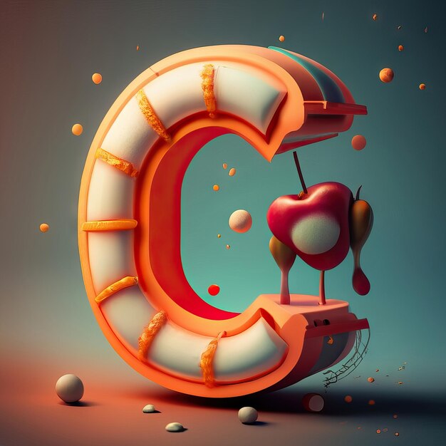 Foto letter c in 3d