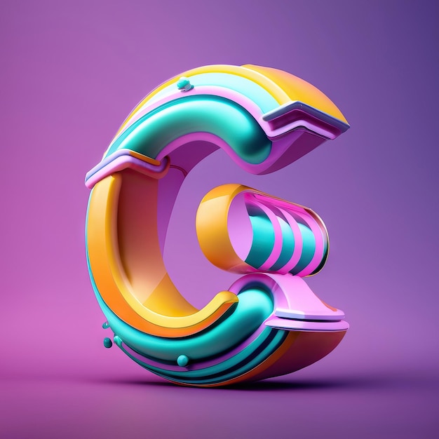 Foto letter c in 3d