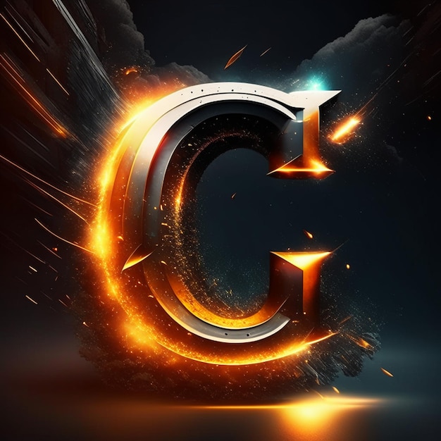 Letter C logo design or Letter G logo design or CG monogram design