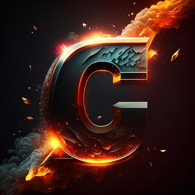 Letter C-logo-ontwerp of Letter G-logo-ontwerp of CG-monogramontwerp