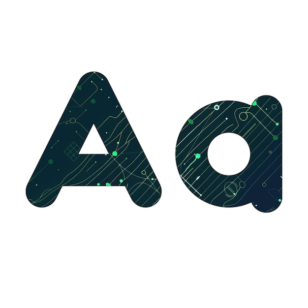 Икона буквы зеленая текстура технологии