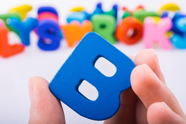 Letter cubes of made of wood