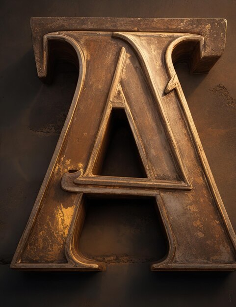 letter A in different Shape