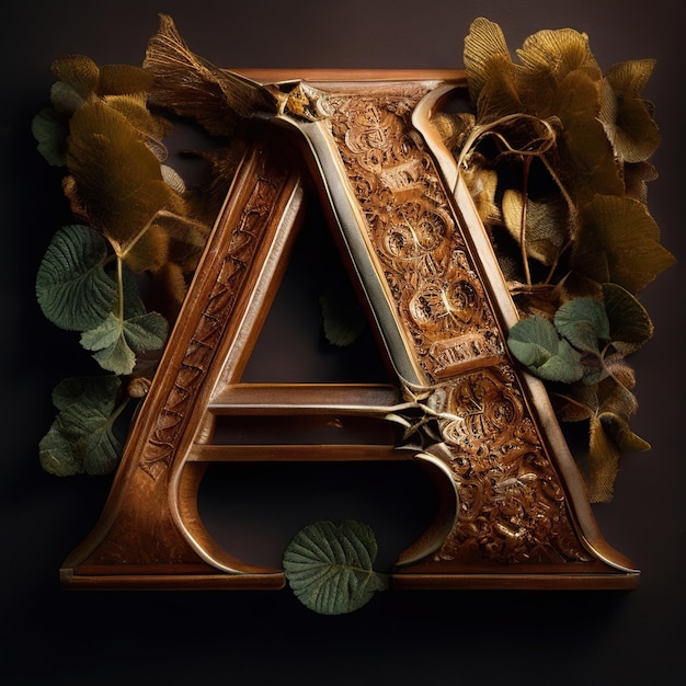 letter A in different Shape