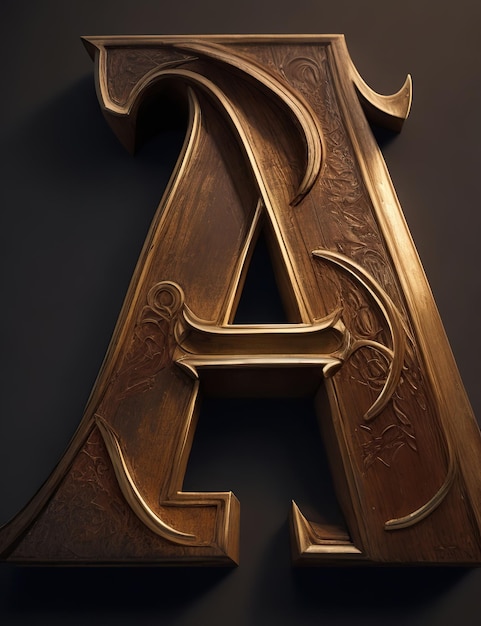 letter A in different Shape