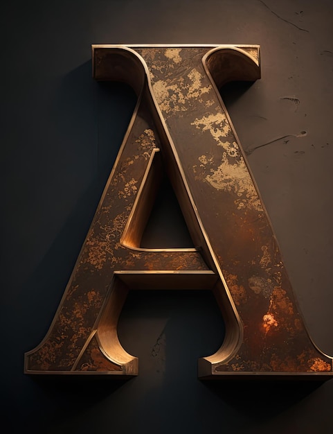 letter A in different Shape