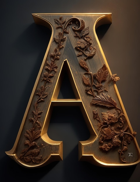 letter A in different Shape