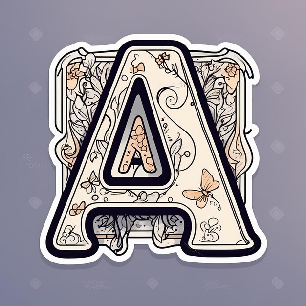 Letter A in different Shape