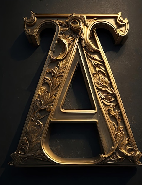 letter A in different Shape