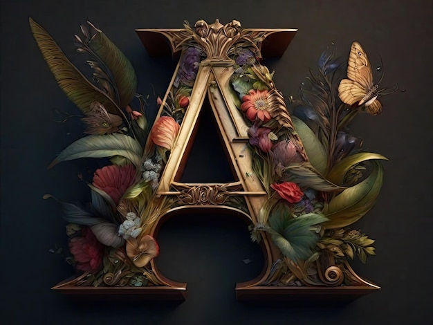 letter A in different Shape