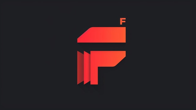 Photo the letter f is in red and black