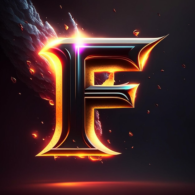 Photo letter f logo design or f logo design or f monogram design or 3d f fire logo