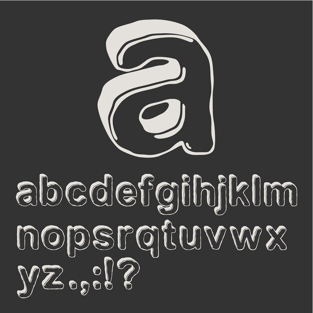 Letter font design vector