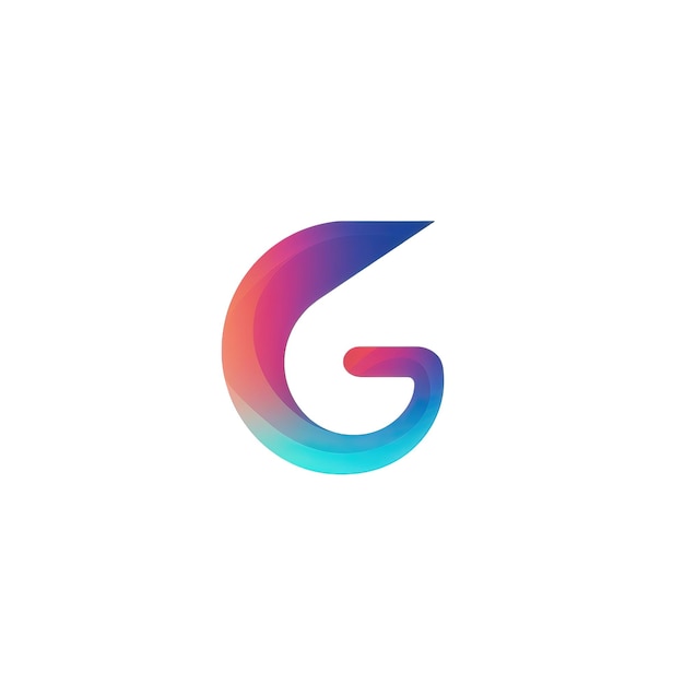 Foto letter g logo kleurrijk verloop