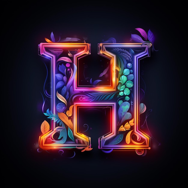 Letter H Neon kunst