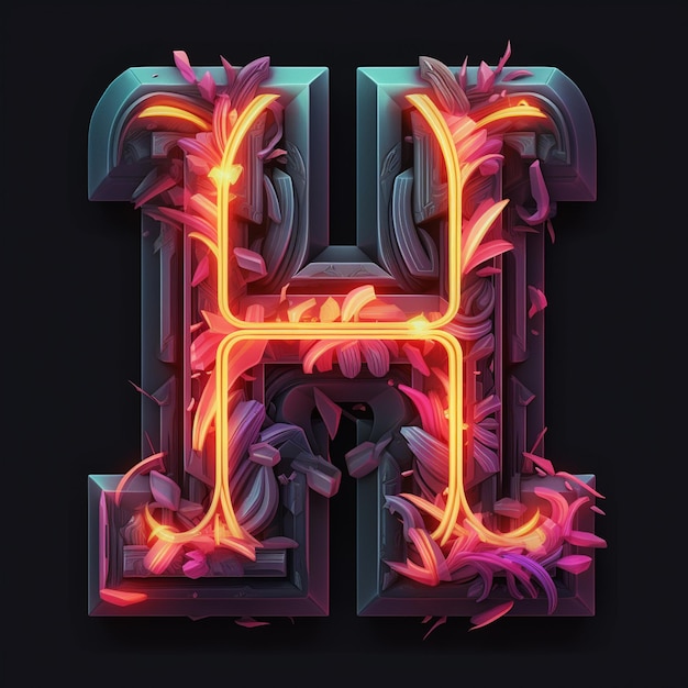 Letter H Neon kunst