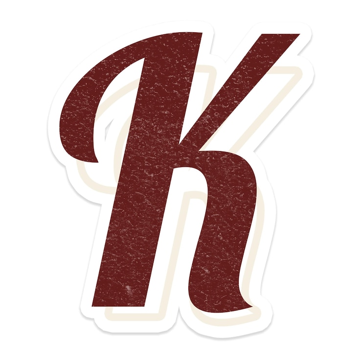 Photo 글자 k 가시브 스타일리시 빈티지 글 a to z 글자 알파 투명 png