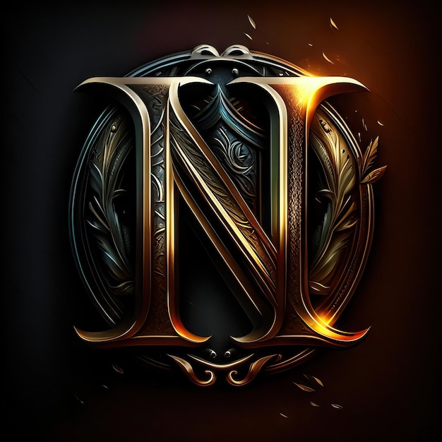Photo letter n logo