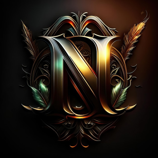 Photo letter n logo