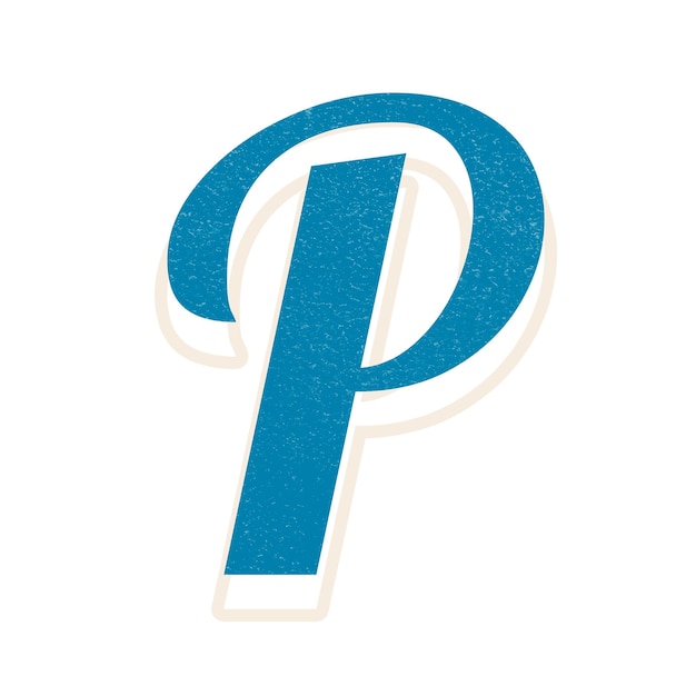 Letter P png alfabet letters witte rand