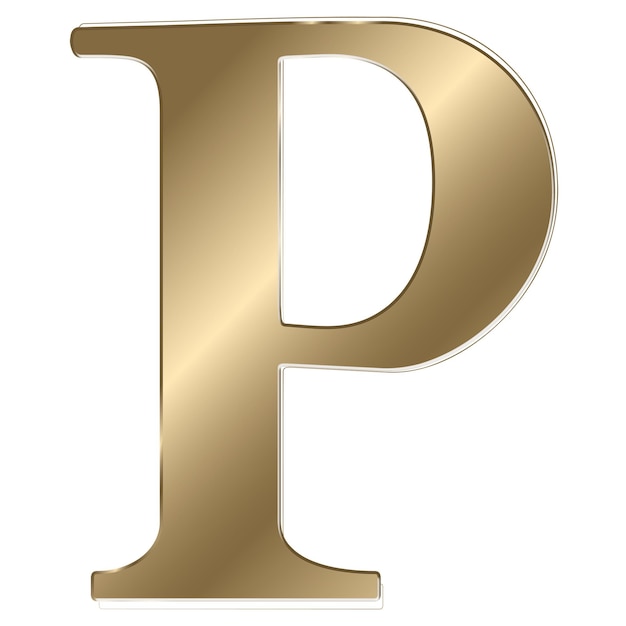 字母 png 金色金属字体透明背景