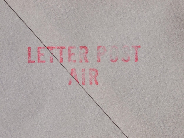 Photo letter post air