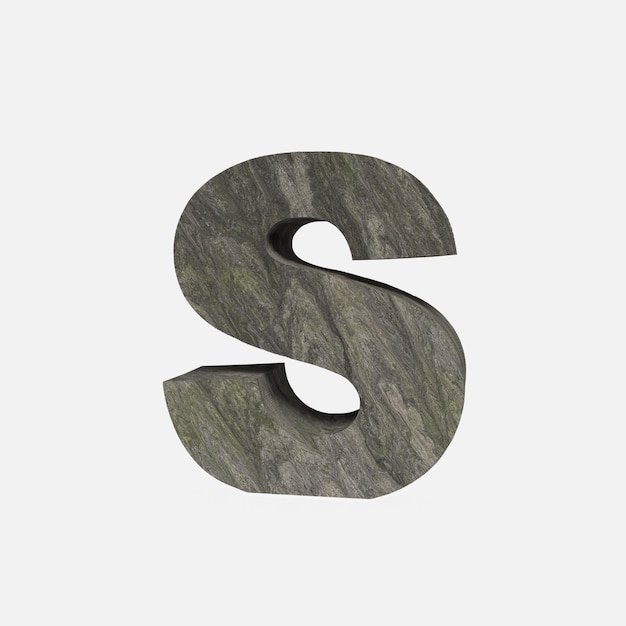 A letter s that is made by wood