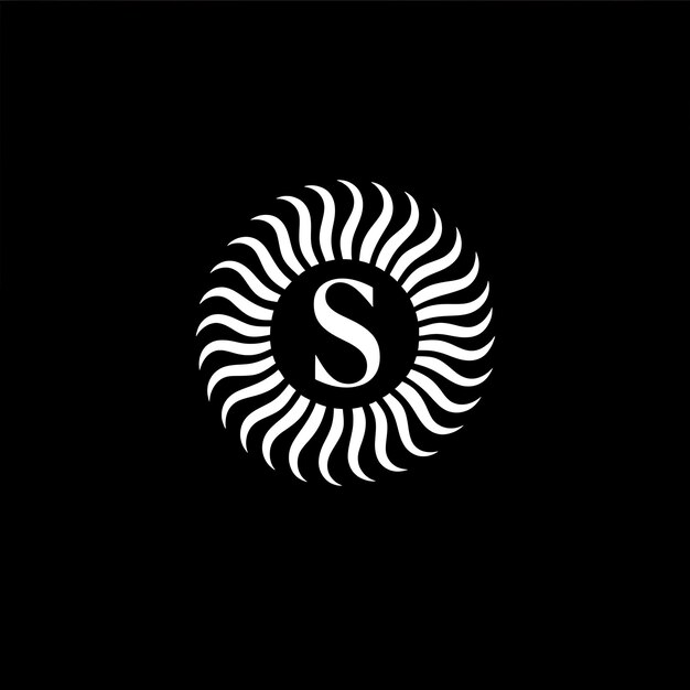Letter S With Signature Logo Design Style With S Shaped Into Creative Idea Concept Simple Minimal