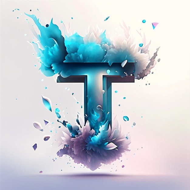 Letter t-logo of t-monogram of logo t- of t-logo