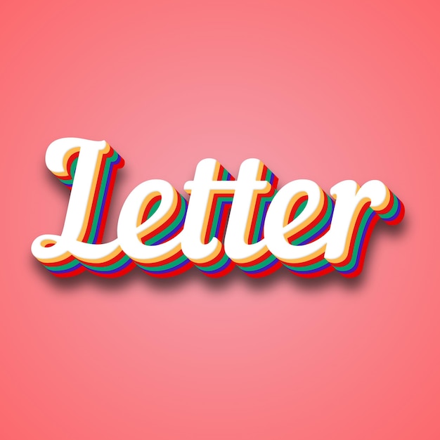 Photo letter text effect photo image cool