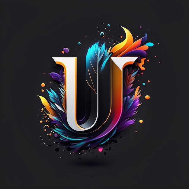 Letter u logo design or u logo design or u monogram design or 3d u logo