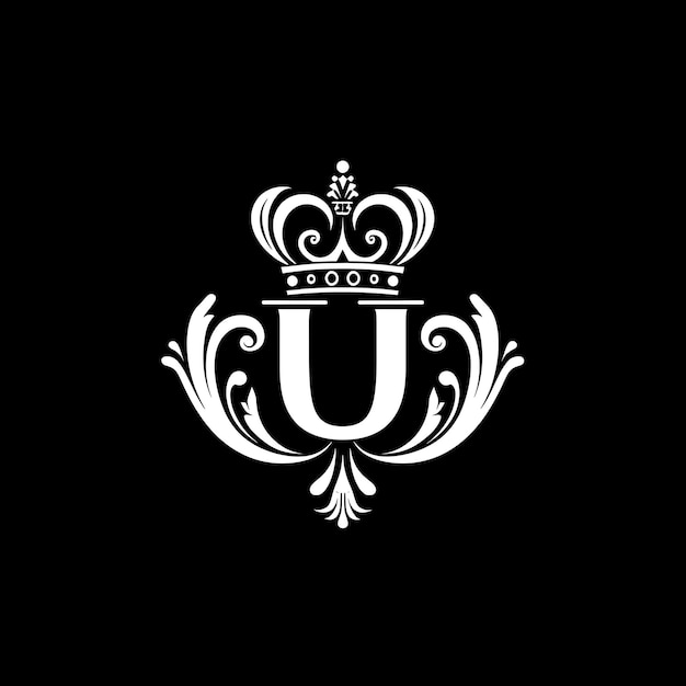 Foto letter u logo met royal stateliness monogram logo style des luxury creatief idee concept alfabet