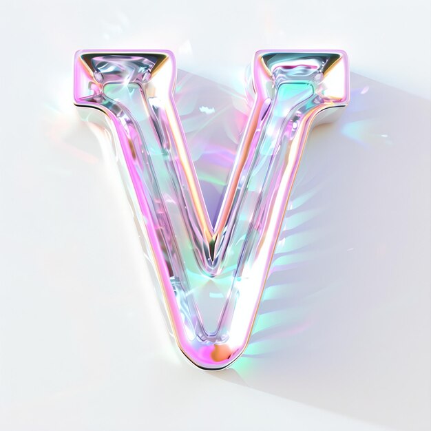 Photo letter v