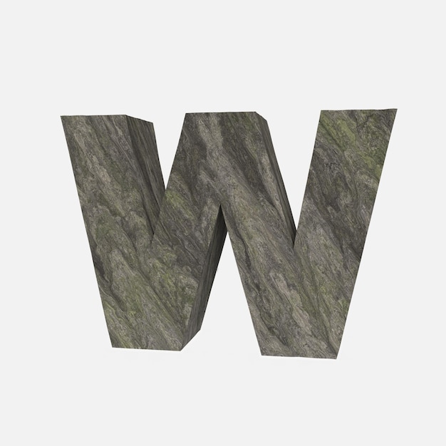 A letter w is shown with the letter w on it.