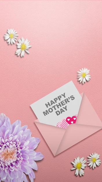 Letter with Happy Mothers Day text