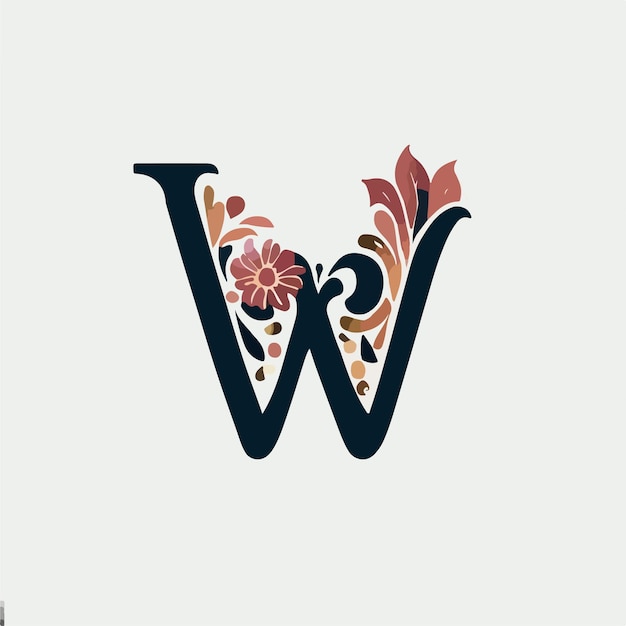 a letter with the letter w on it