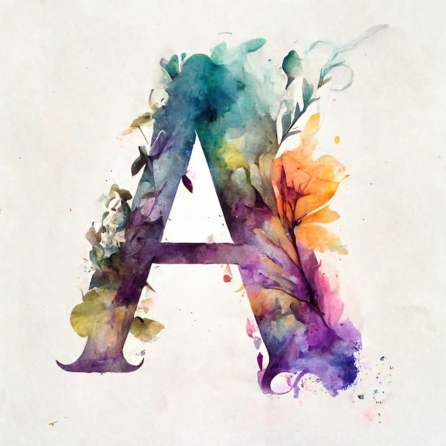 A letter a with a purple and blue background.