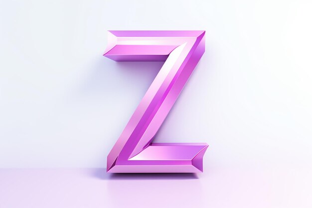 Photo letter z logo 3d