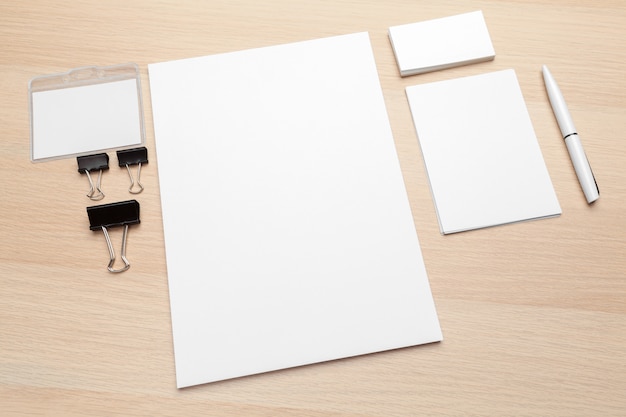 Letterhead en Identity ontwerp mockup close-up