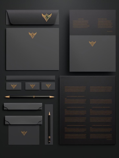 Premium AI Image | letterhead and logo design template