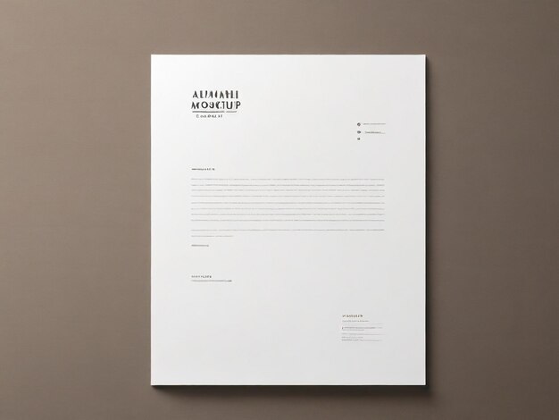 Letterhead mockup