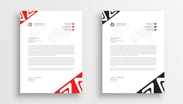 Letterhead template design business letterhead template design