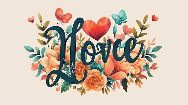 Photo lettering that screams romance