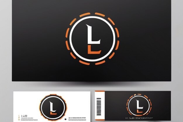 Foto letters l o l o gezamenlijk logo icoon met visitekaartje vector sjabloon