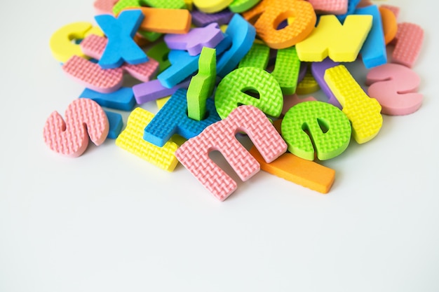 Letters for the study of children in kindergarten