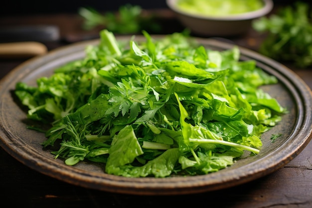 Lettuce and Herb Salad Quick Lunch Urban Style