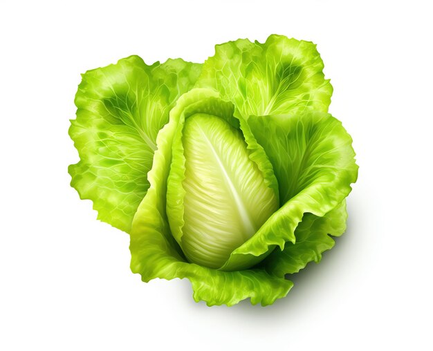 Lettuce isolated on white background