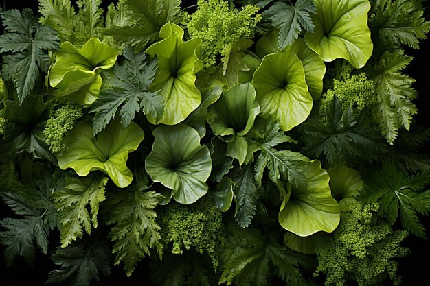 Lettuce Patch Overhead View