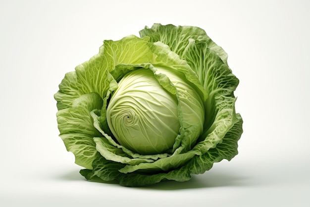 lettuce on white background