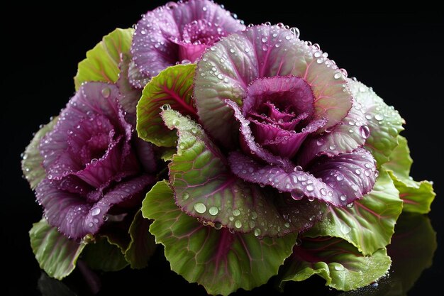 Lettuce with Purple Edges